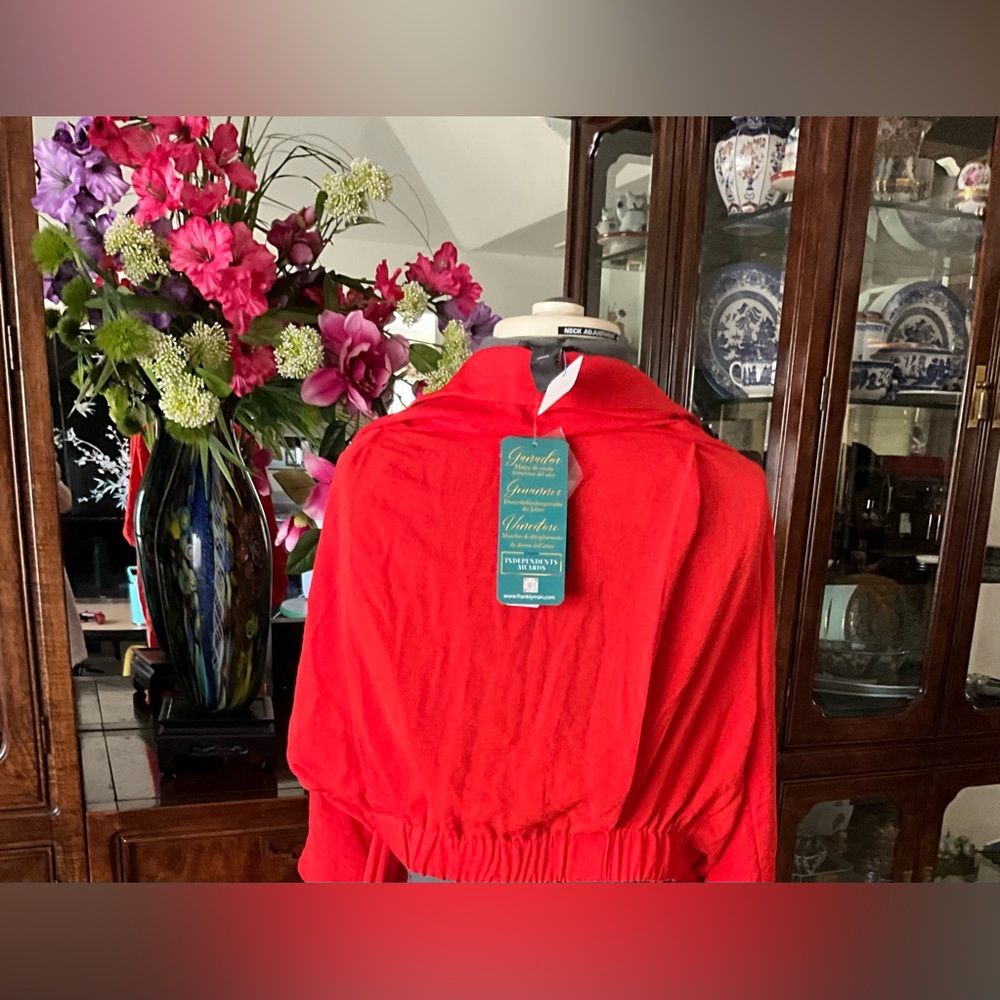 Red Women’s Caual Pullover Top - Elegant Everyday Style